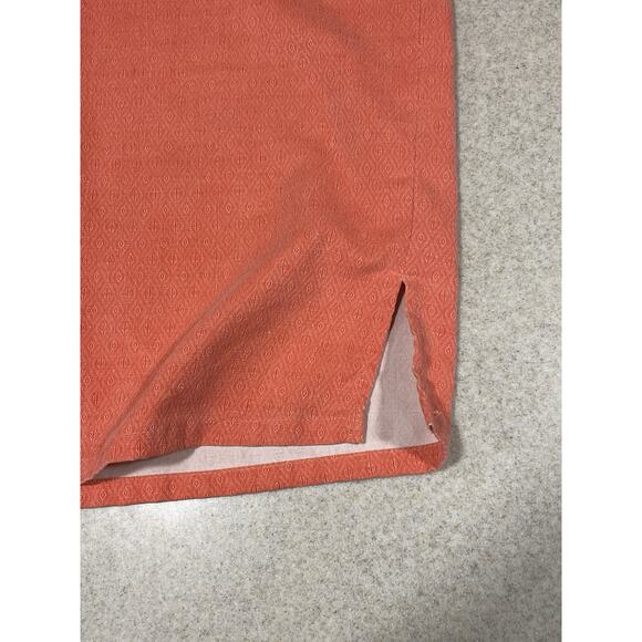 Pronto Uomo Silk Button Up Shirt Men’s Size XL Classic Fit, Salmon, Short Sleeve - Picture 10 of 14